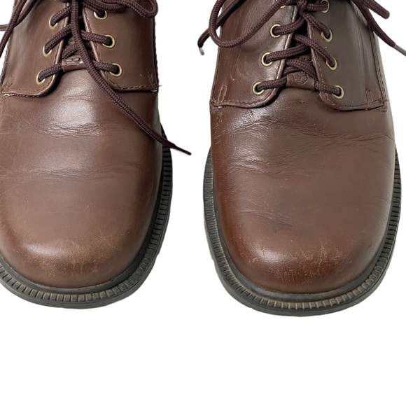 Timberland Mens Size 7.5M Brown Leather Smart Comfort System Casual Oxford Shoes - Picture 3 of 9